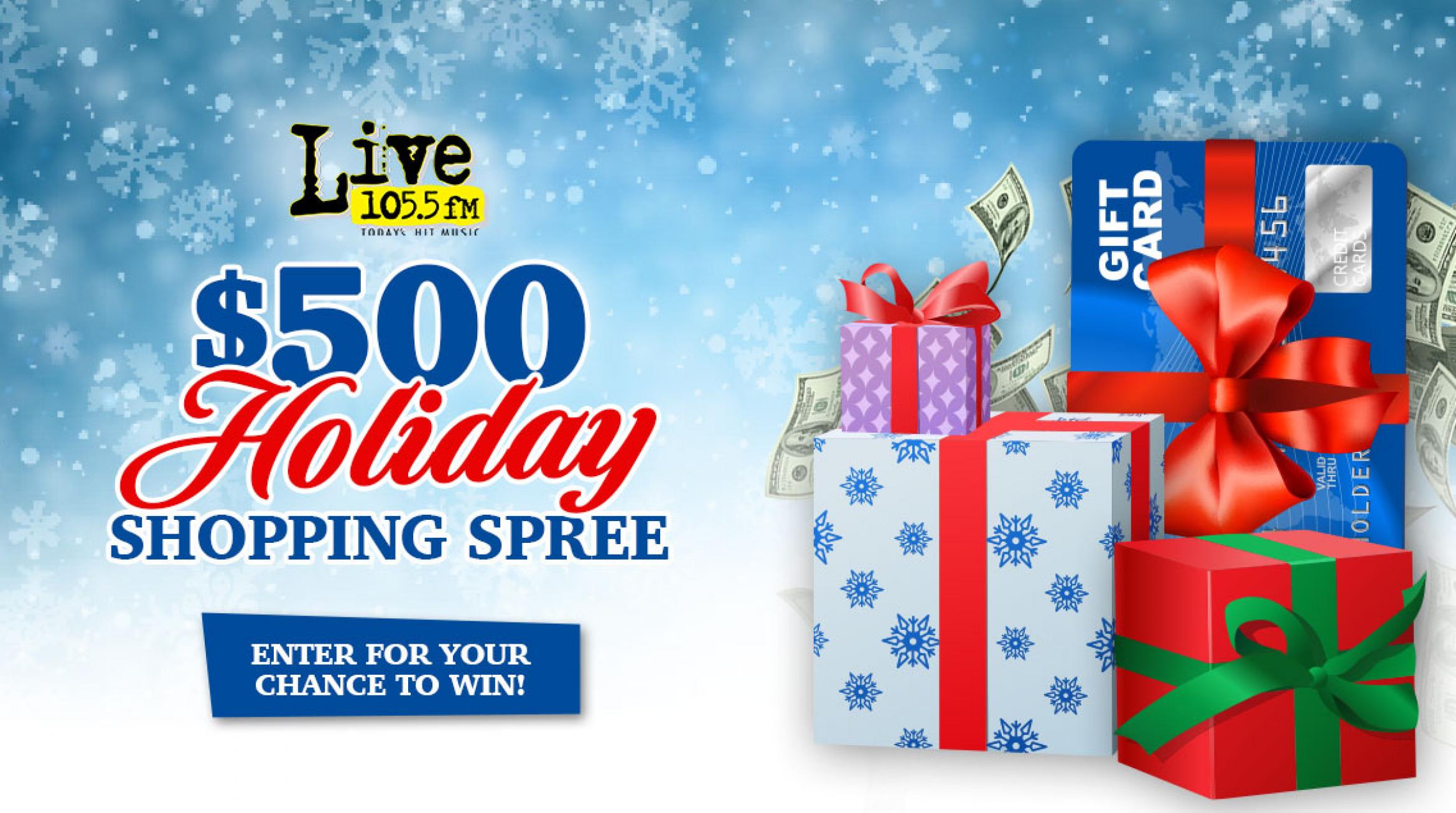 Promo Holiday Shopping Spree Live1055