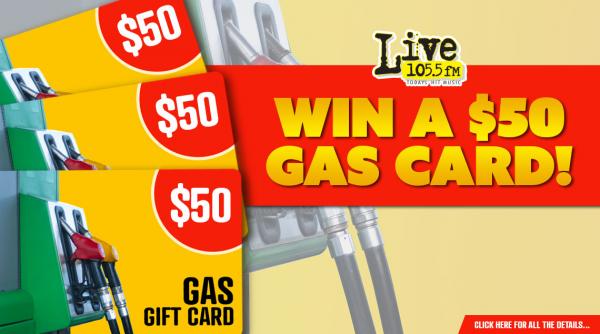 Gas Card Giveaway » Live 105.5 FM